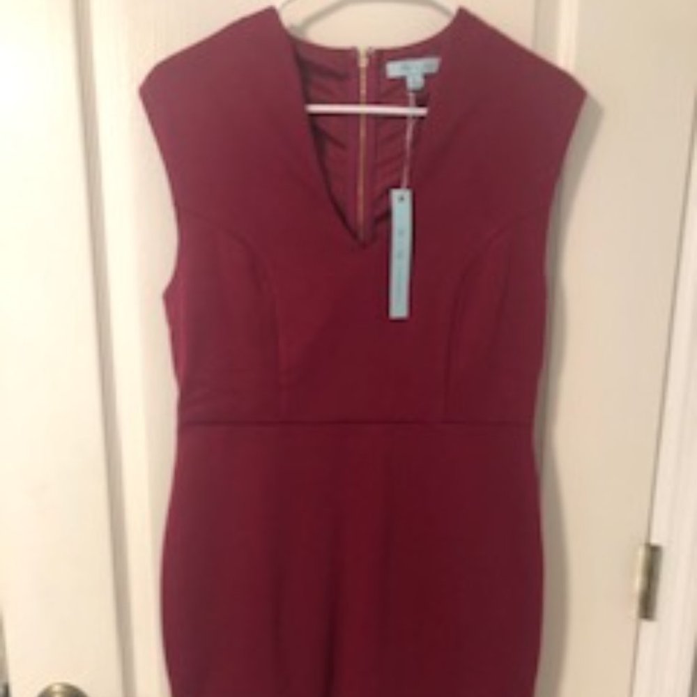 "She & Ski Sleeveless  Fuchsia Dress"